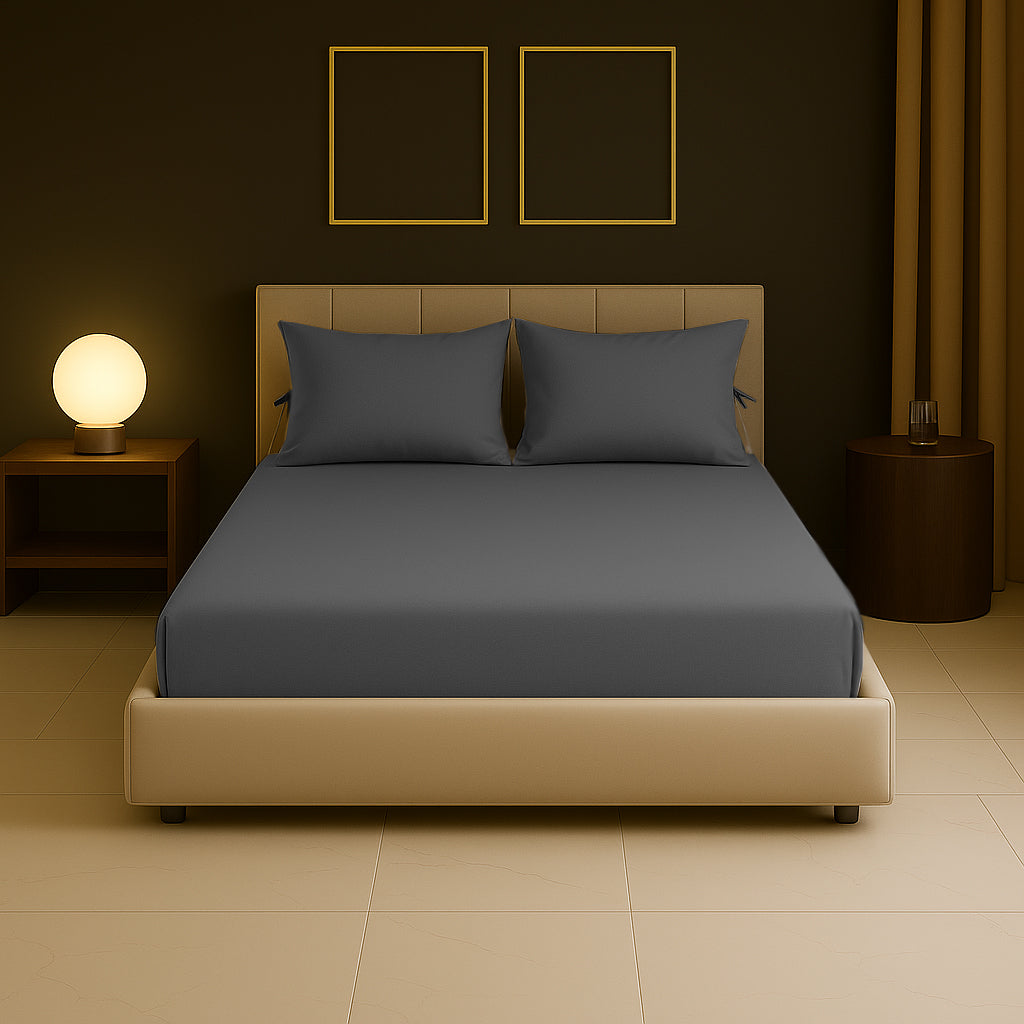 Sabia %100 Pamuk 140x200 +37 cm Yükseklik Lastikli Çarşaf Seti