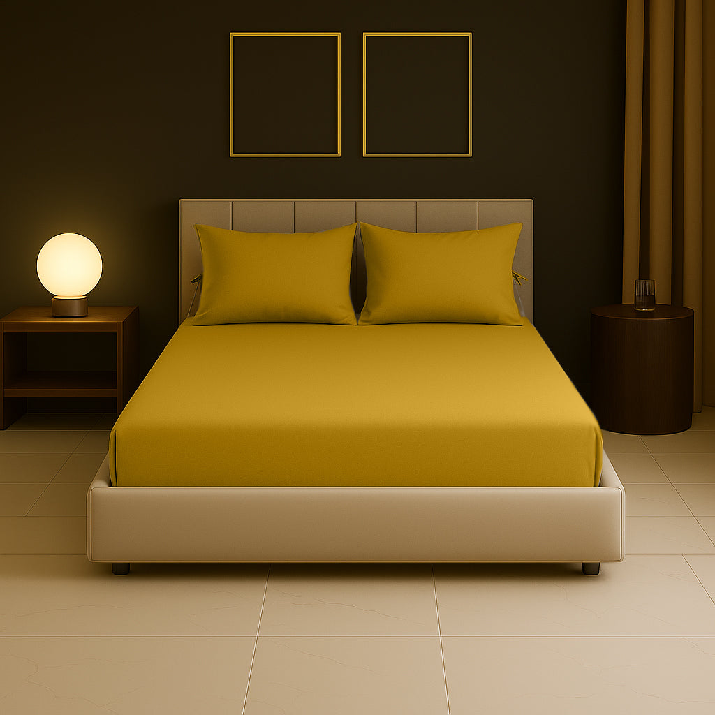 Sabia %100 Pamuk 140x200 +37 cm Yükseklik Lastikli Çarşaf Seti