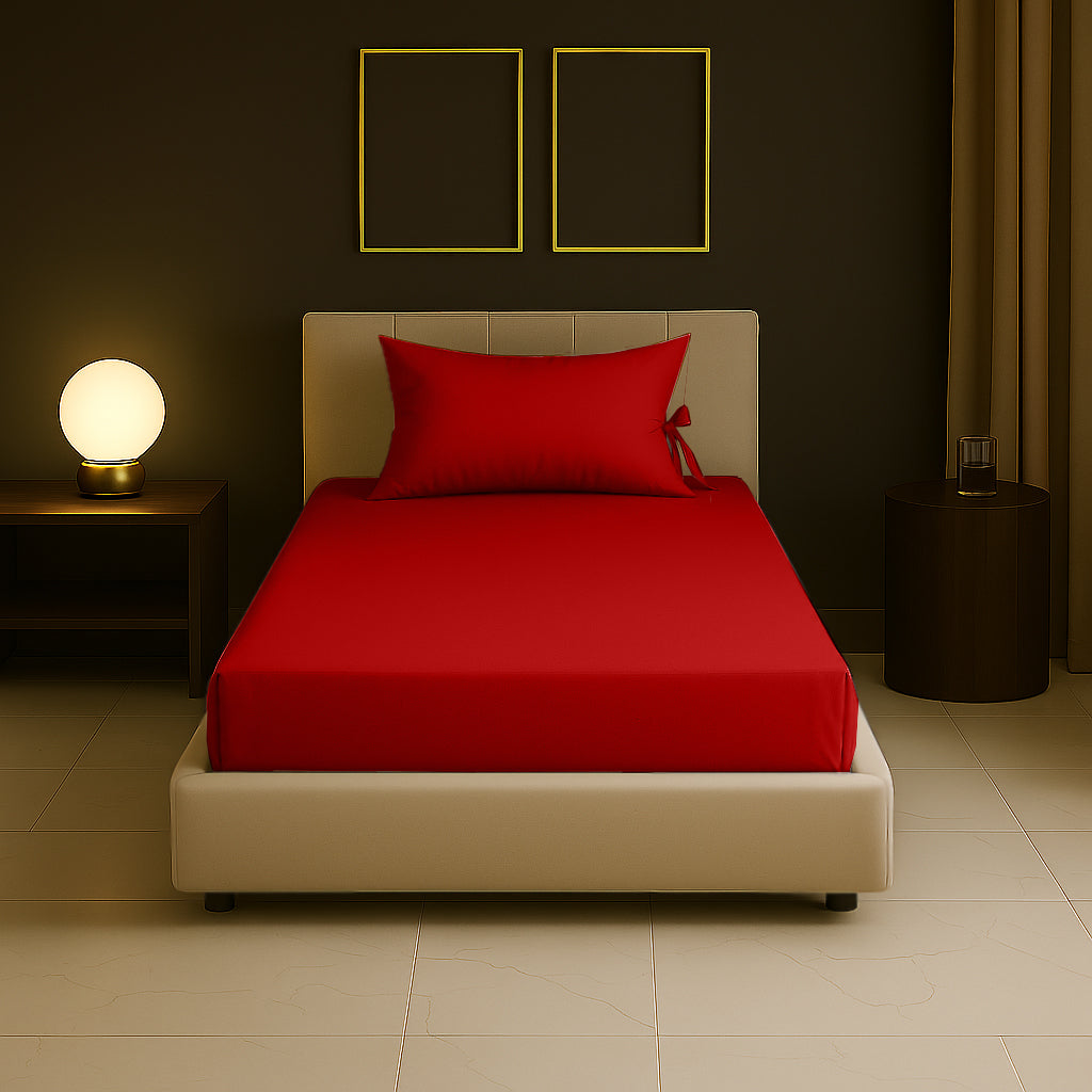 Sabia %100 Pamuk 100x200 +37 cm Yükseklik Lastikli Çarşaf Seti