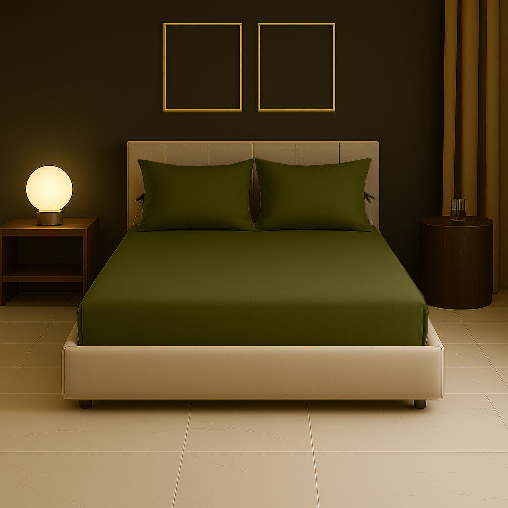 Sabia %100 Pamuk 140x200 +37 cm Yükseklik Lastikli Çarşaf Seti