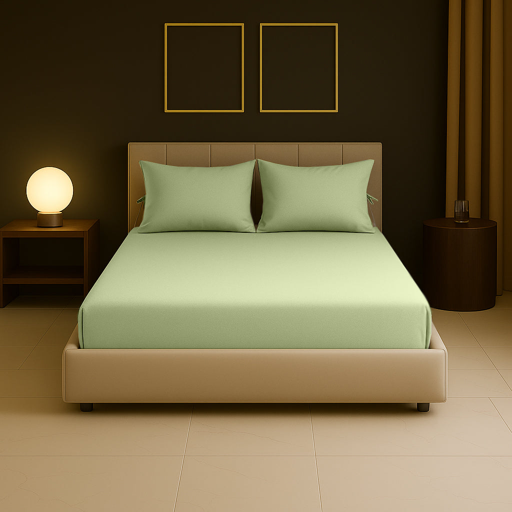 Sabia %100 Pamuk 140x200 +37 cm Yükseklik Lastikli Çarşaf Seti