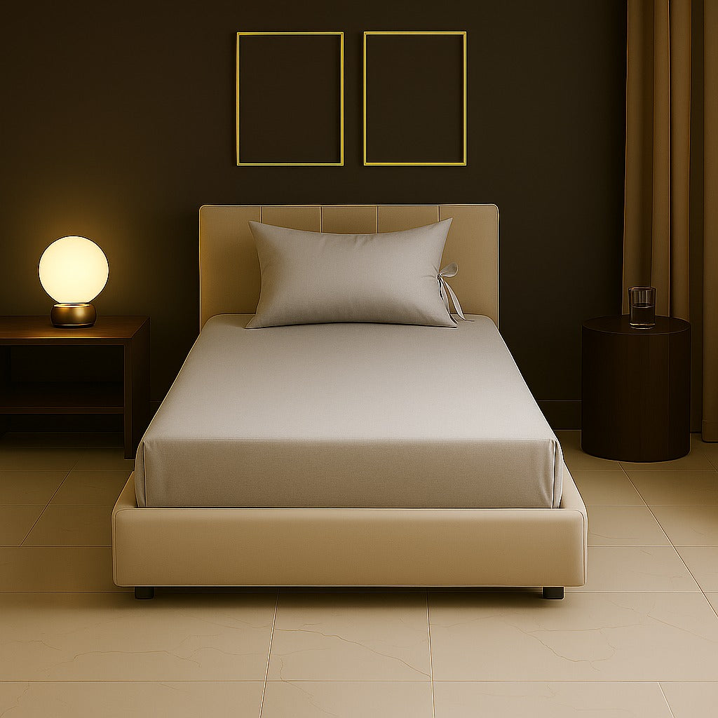 Sabia %100 Pamuk 100x200 cm + 37 cm Yüksekliğe Uygun Tek Kişilik Nevresim Takımı (2 Yastıklı)