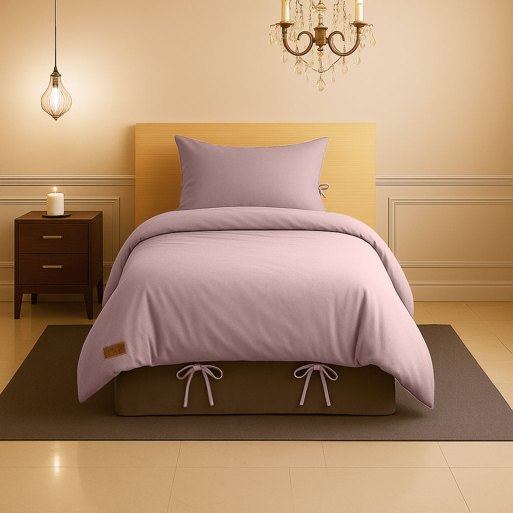 Sabia %100 Pamuk 100x200 cm + 37 cm Yüksekliğe Uygun Tek Kişilik Nevresim Takımı