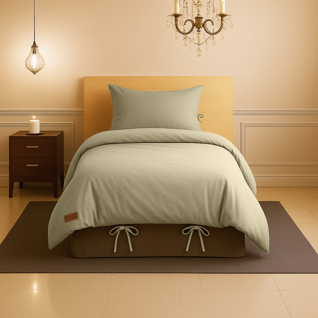 Sabia %100 Pamuk 100x200 cm + 37 cm Yüksekliğe Uygun Tek Kişilik Nevresim Takımı