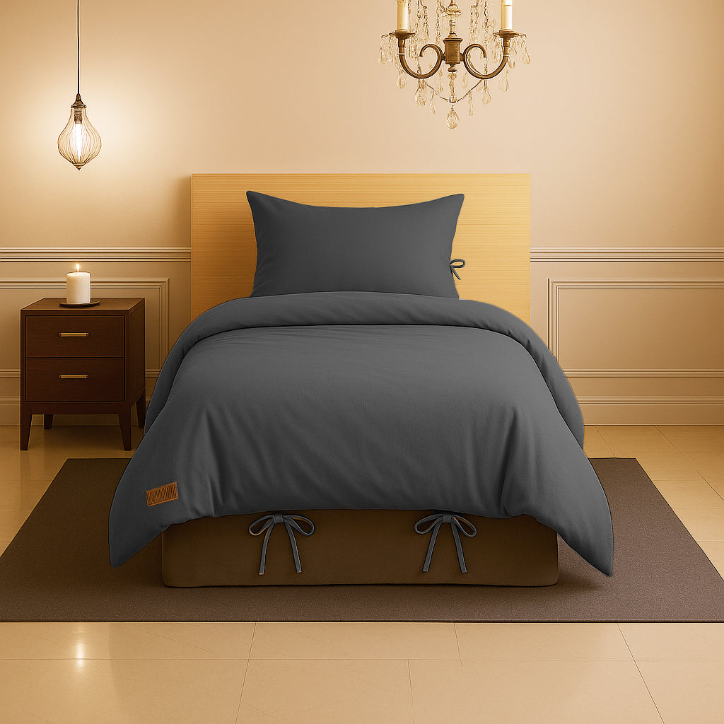 Sabia %100 Pamuk 100x200 cm + 37 cm Yüksekliğe Uygun Tek Kişilik Nevresim Takımı