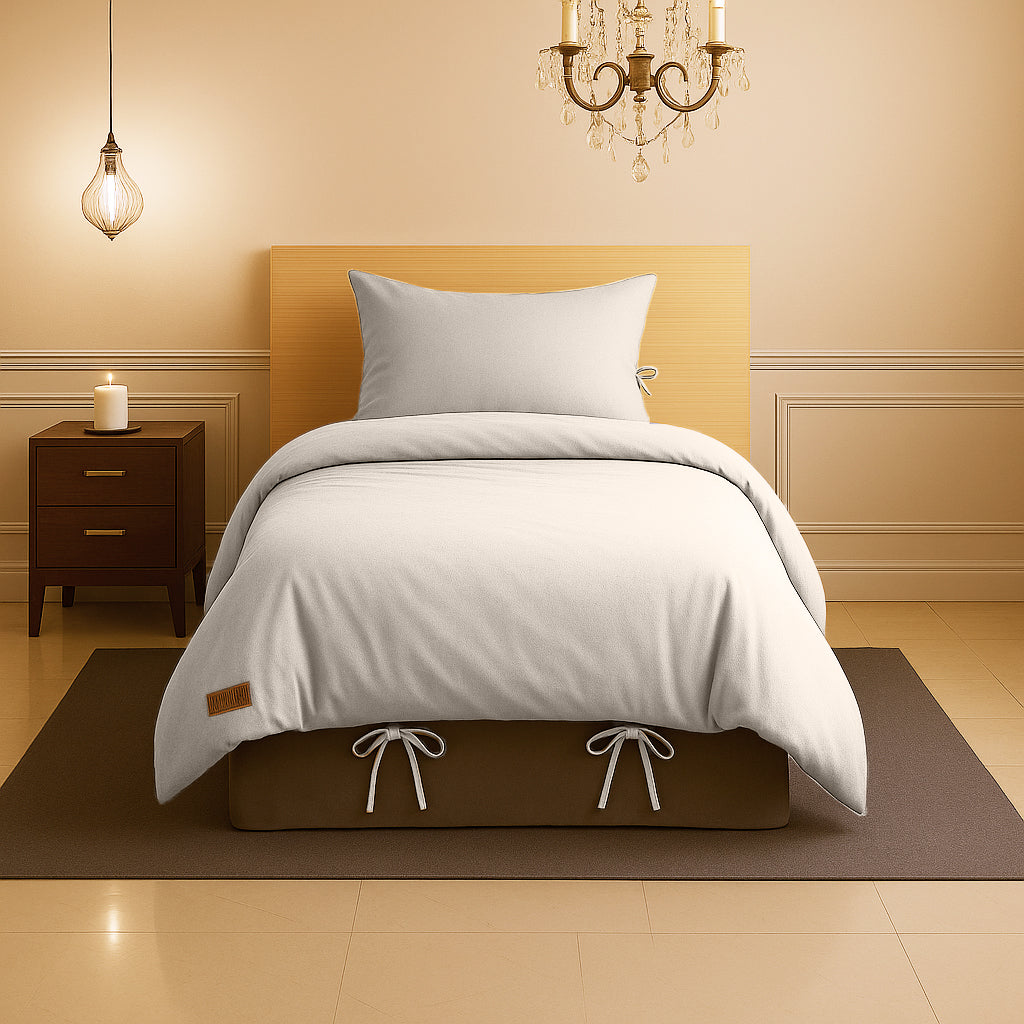 Sabia %100 Pamuk 100x200 cm + 37 cm Yüksekliğe Uygun Tek Kişilik Nevresim Takımı