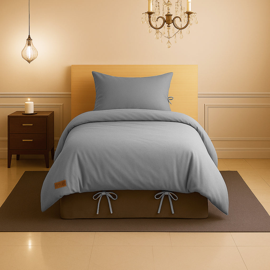 Sabia %100 Pamuk 100x200 cm + 37 cm Yüksekliğe Uygun Tek Kişilik Nevresim Takımı