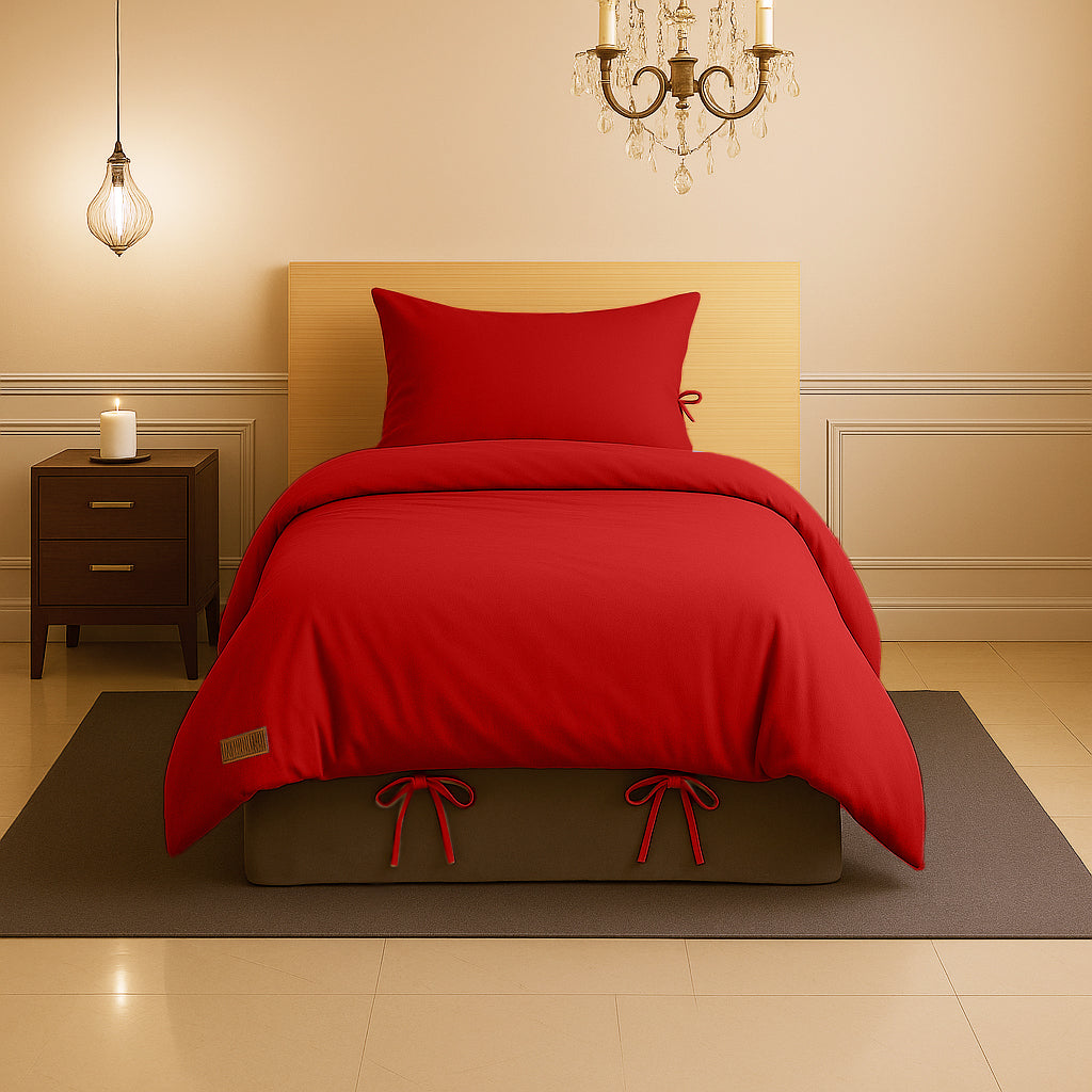 Sabia %100 Pamuk 100x200 cm + 37 cm Yüksekliğe Uygun Tek Kişilik Nevresim Takımı