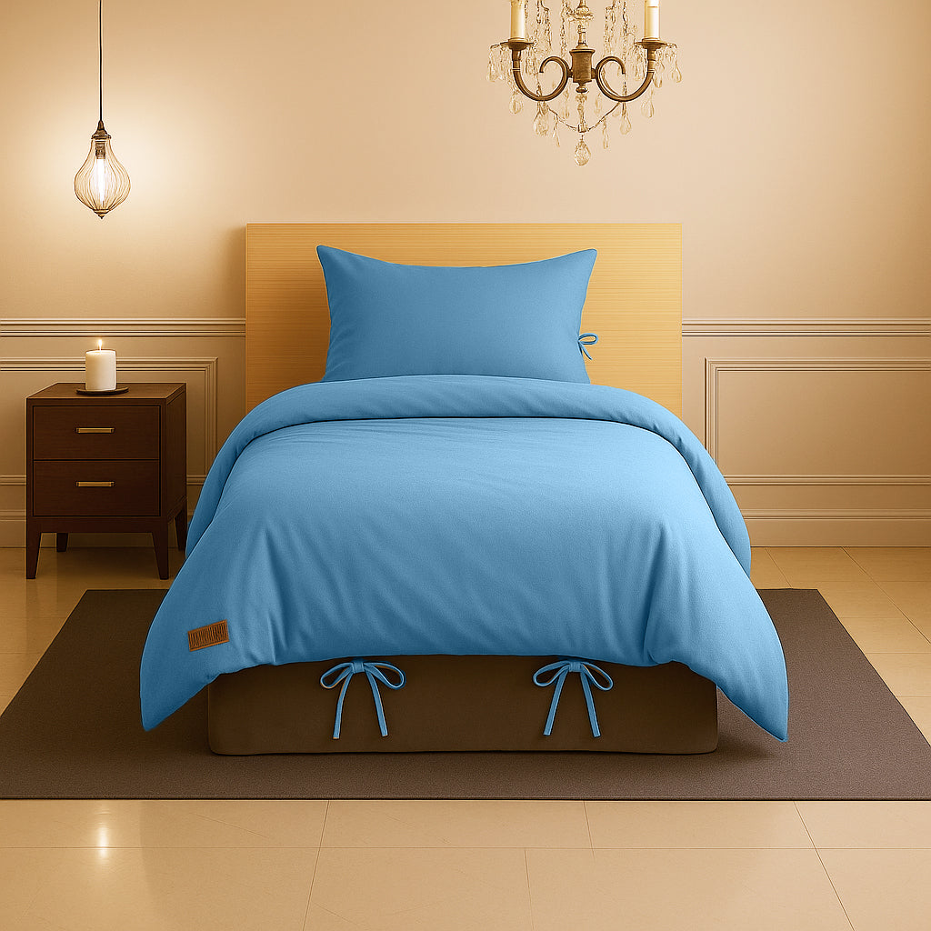 Sabia %100 Pamuk 100x200 cm + 37 cm Yüksekliğe Uygun Tek Kişilik Nevresim Takımı