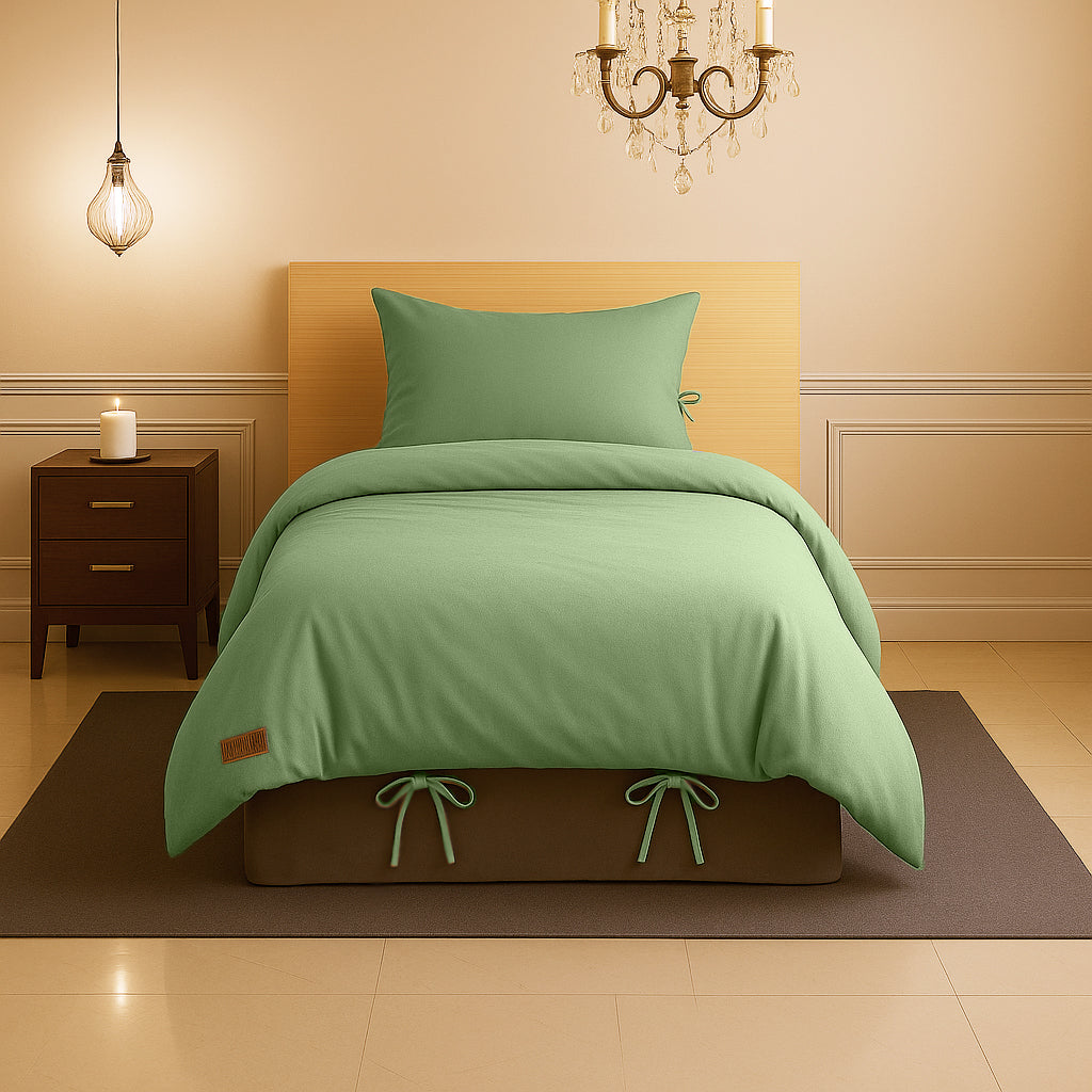 Sabia %100 Pamuk 100x200 cm + 37 cm Yüksekliğe Uygun Tek Kişilik Nevresim Takımı